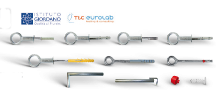 GOLFARI Bossong eyebolt anchors for scaffolds APPROVED GOLFARI Bossong eyebolt anchors for scaffolds APPROVED