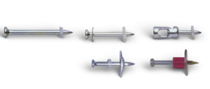KD Bossong powder actuated single nails and with washer KD Bossong powder actuated single nails and with washer